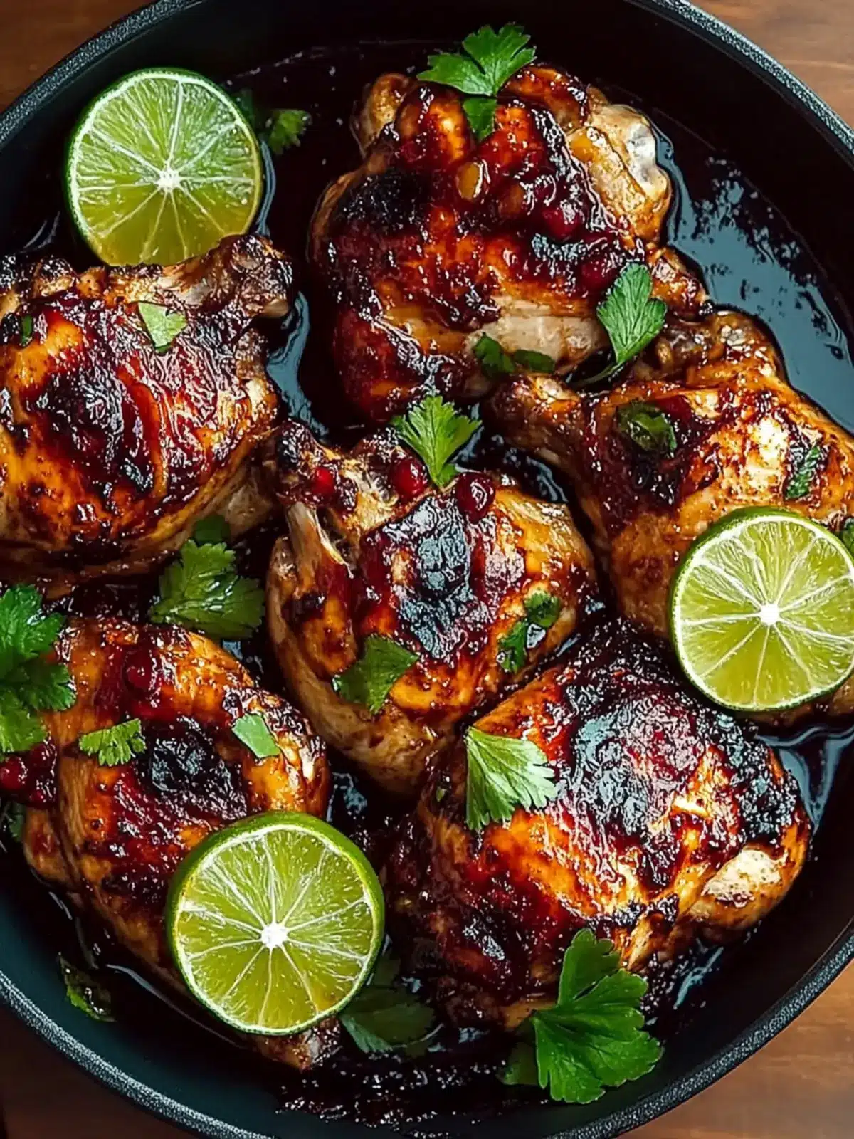 Cranberry Lime Glazed Chicken