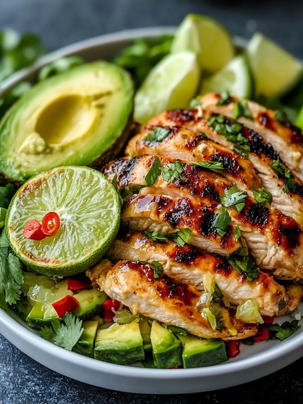 Honey Lime Chicken Avocado