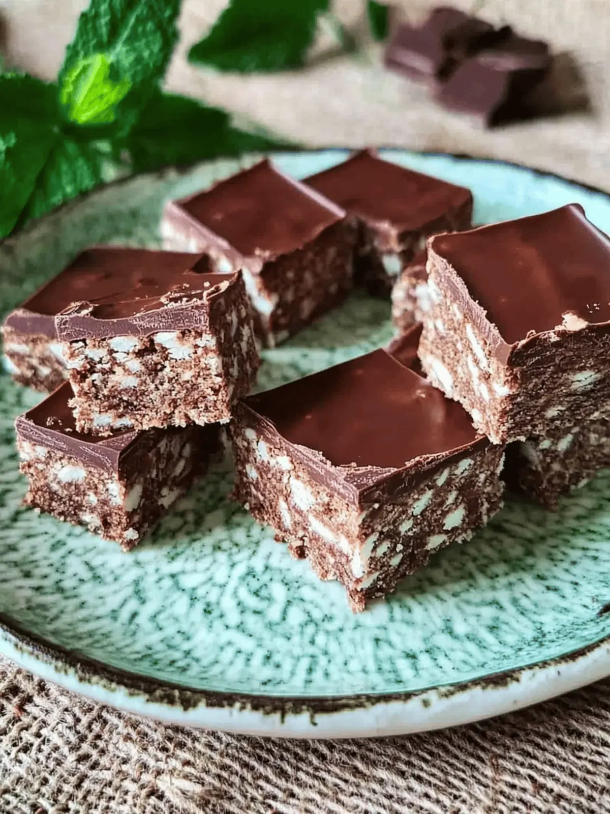 Indulge in No-Bake Dark Chocolate Peppermint Slice Bliss 2 Dark Chocolate Peppermint Slice