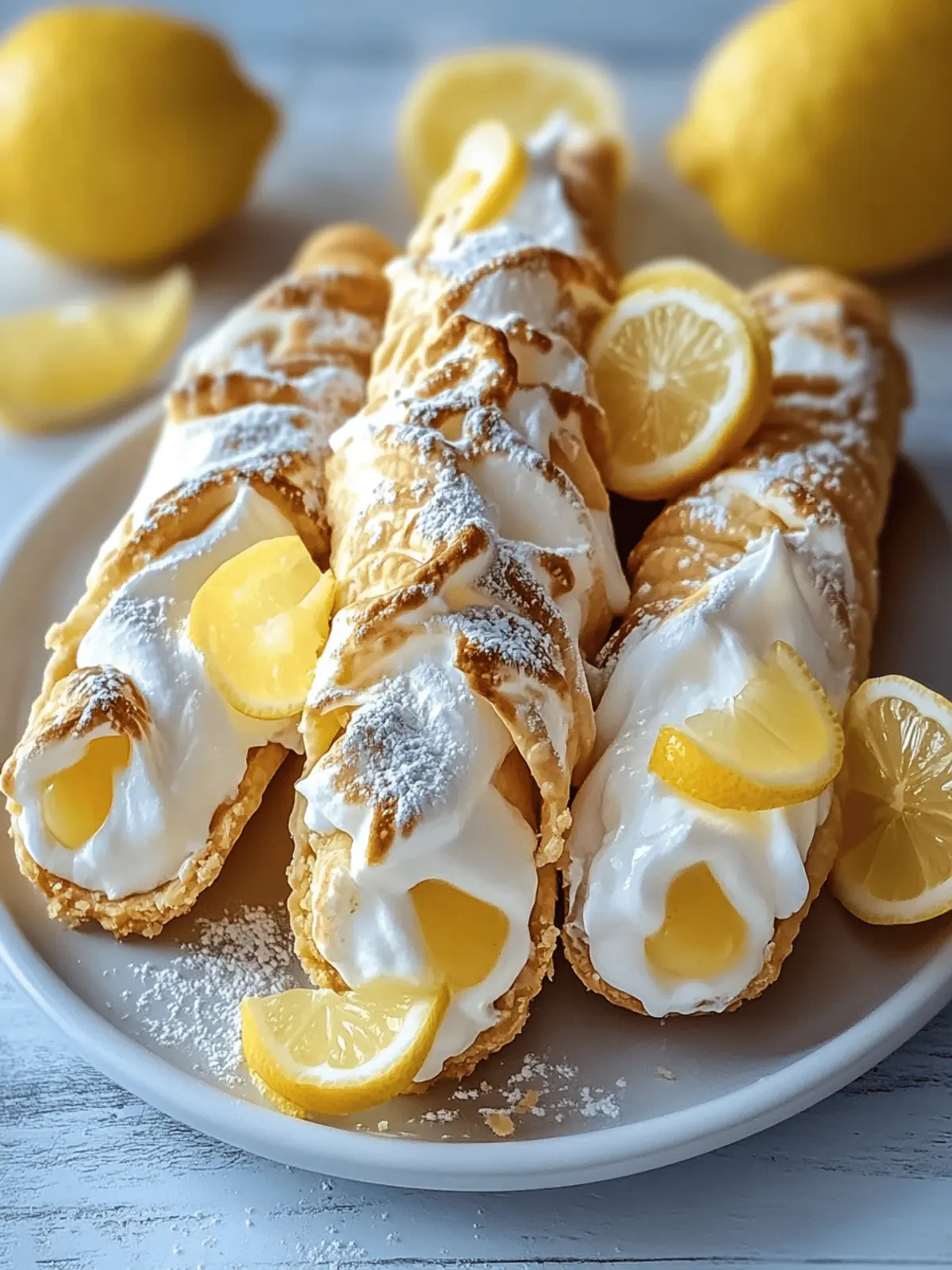 Zesty Lemon Meringue Pie Cannoli: A Refreshing Summer Treat 2 Zesty Lemon Meringue Pie Cannoli