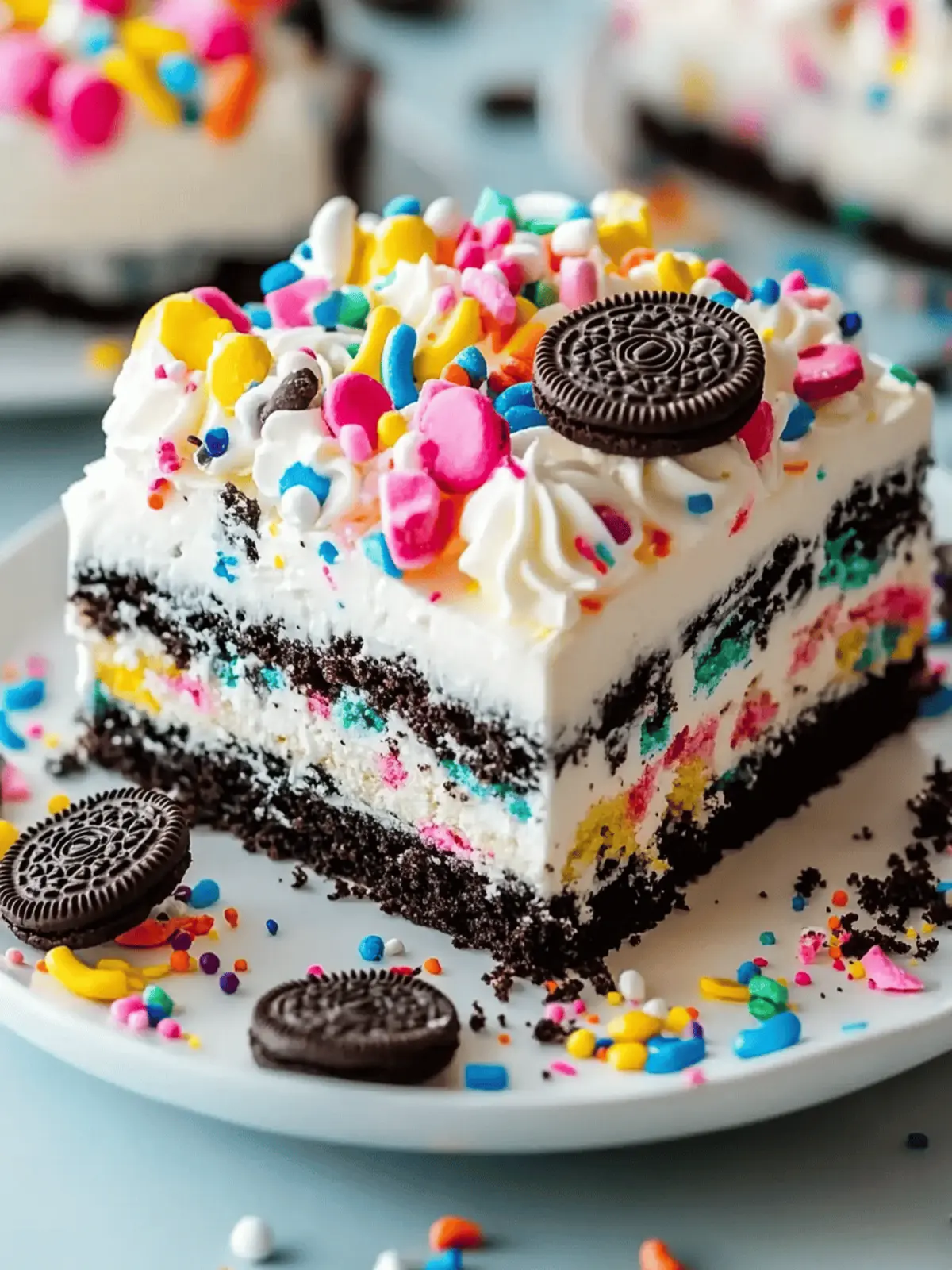 Colorful Funfetti Oreo Icebox Cake for Effortless Celebrations 3 Funfetti Oreo Icebox Cake