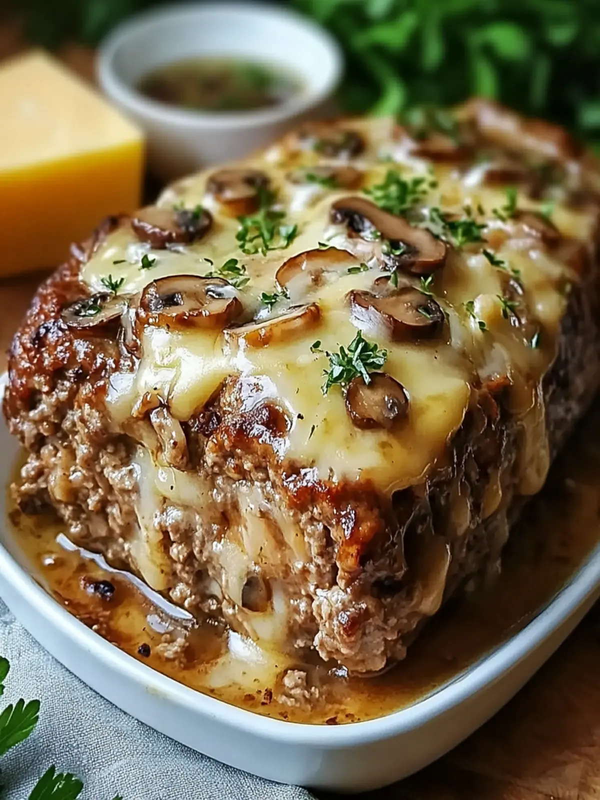 Mushroom Swiss Cheese Meatloaf That s Comfort Food Perfected 4 Mushroom Swiss Cheese Meatloaf