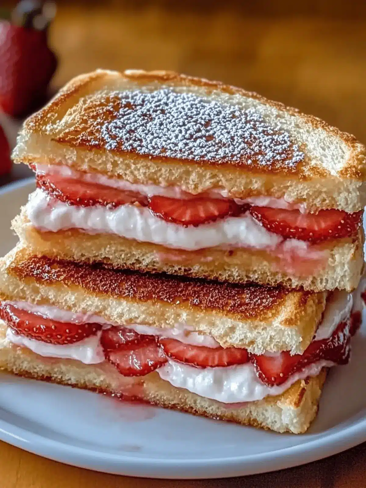 Fried Strawberry Cheesecake Sandwiches: Your New Favorite Indulgence 2 Fried Strawberry Cheesecake Sandwiches