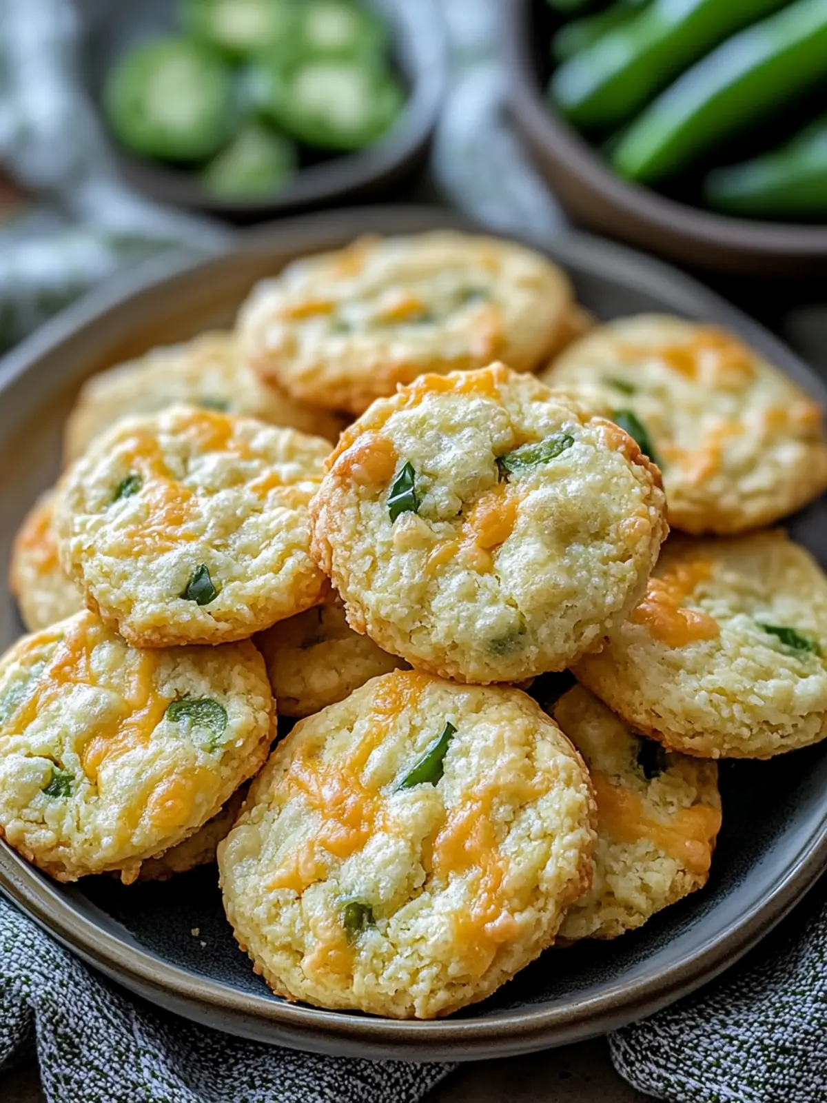 Cheesy Jalape o Shortbread
