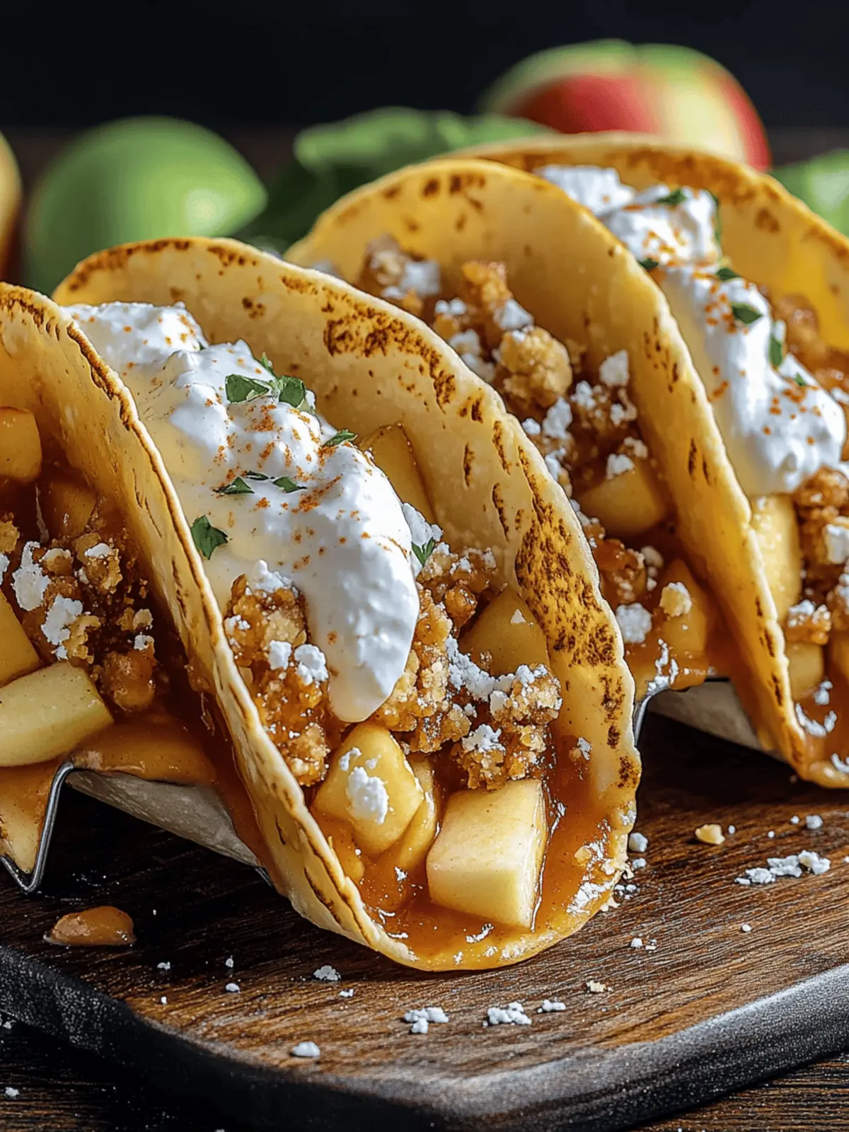 Apple Pie Tacos