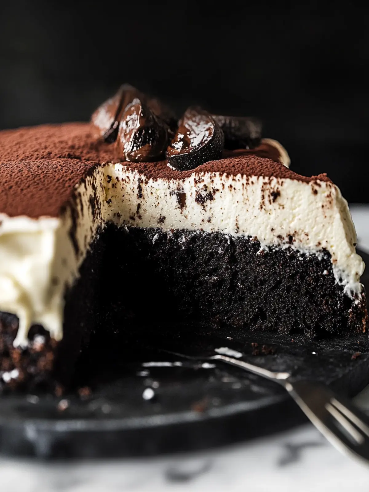 Black Cocoa Cake