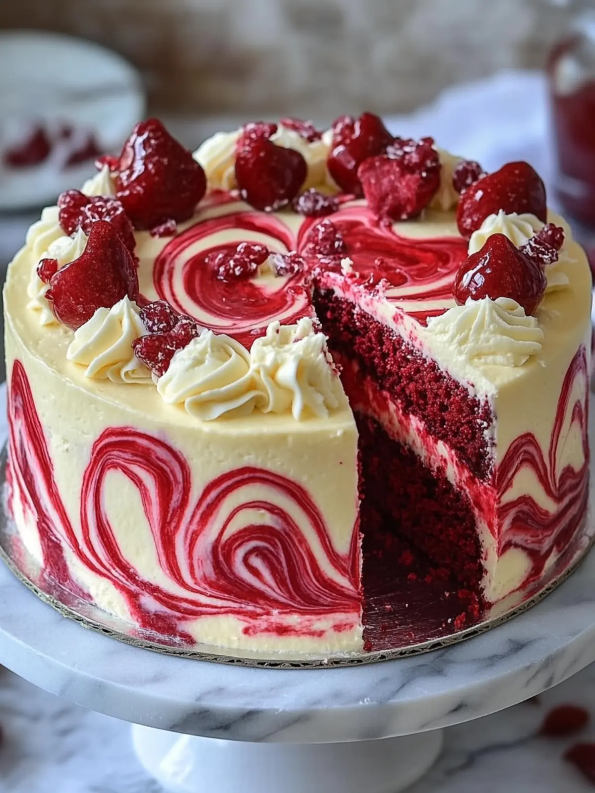 Irresistible Red Velvet Cheesecake Swirl Cake for Every Occasion 3 Red Velvet Cheesecake Swirl Cake
