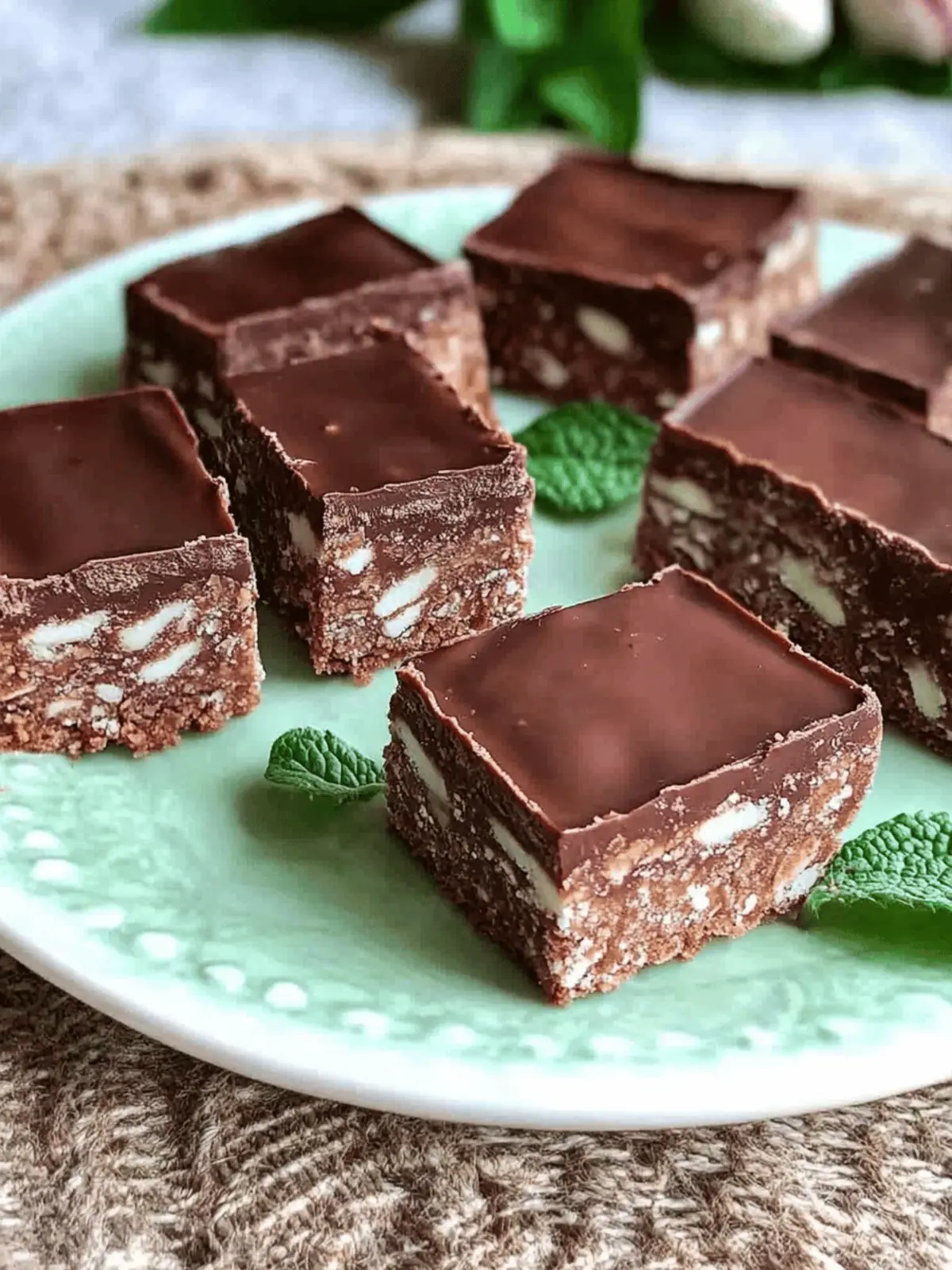 Indulge in No-Bake Dark Chocolate Peppermint Slice Bliss 3 Dark Chocolate Peppermint Slice