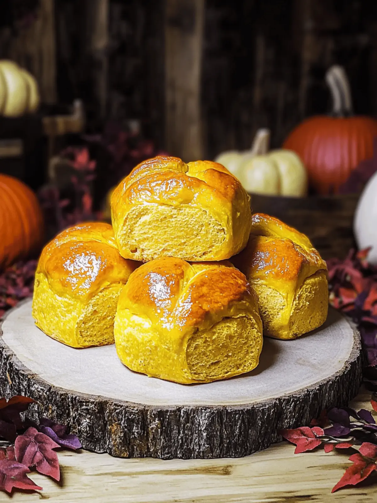 Soft Pumpkin Rolls with Whipped Butter: Fall's Coziest Treat 3 Soft Pumpkin Rolls