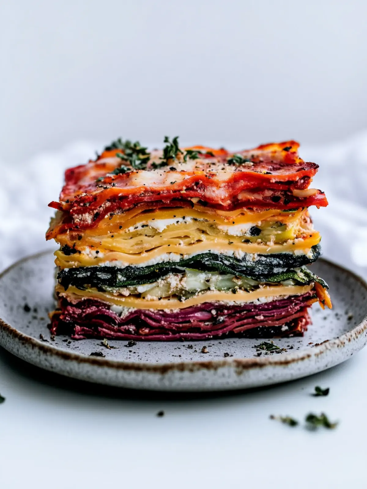 Vegetable Packed Rainbow Lasagne: A Colorful Comfort Dish 4 Vegetable Packed Rainbow Lasagne