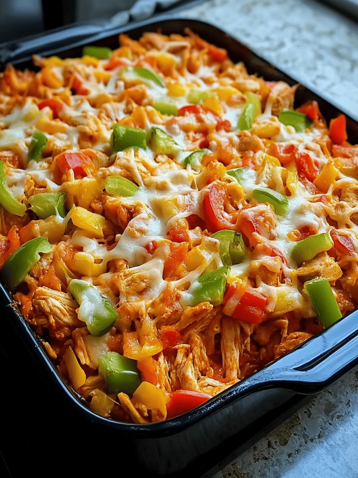 Fajita Chicken Casserole A Savory Tex-Mex Delight 4 Fajita Chicken Casserole