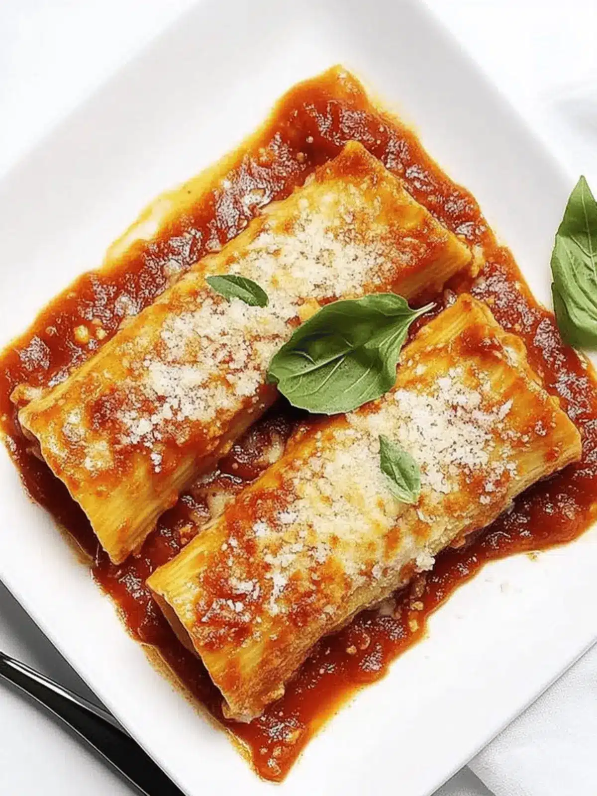 Irresistible Manicotti Shells Stuffed with Creamy Ricotta Delight 3 Manicotti Shells