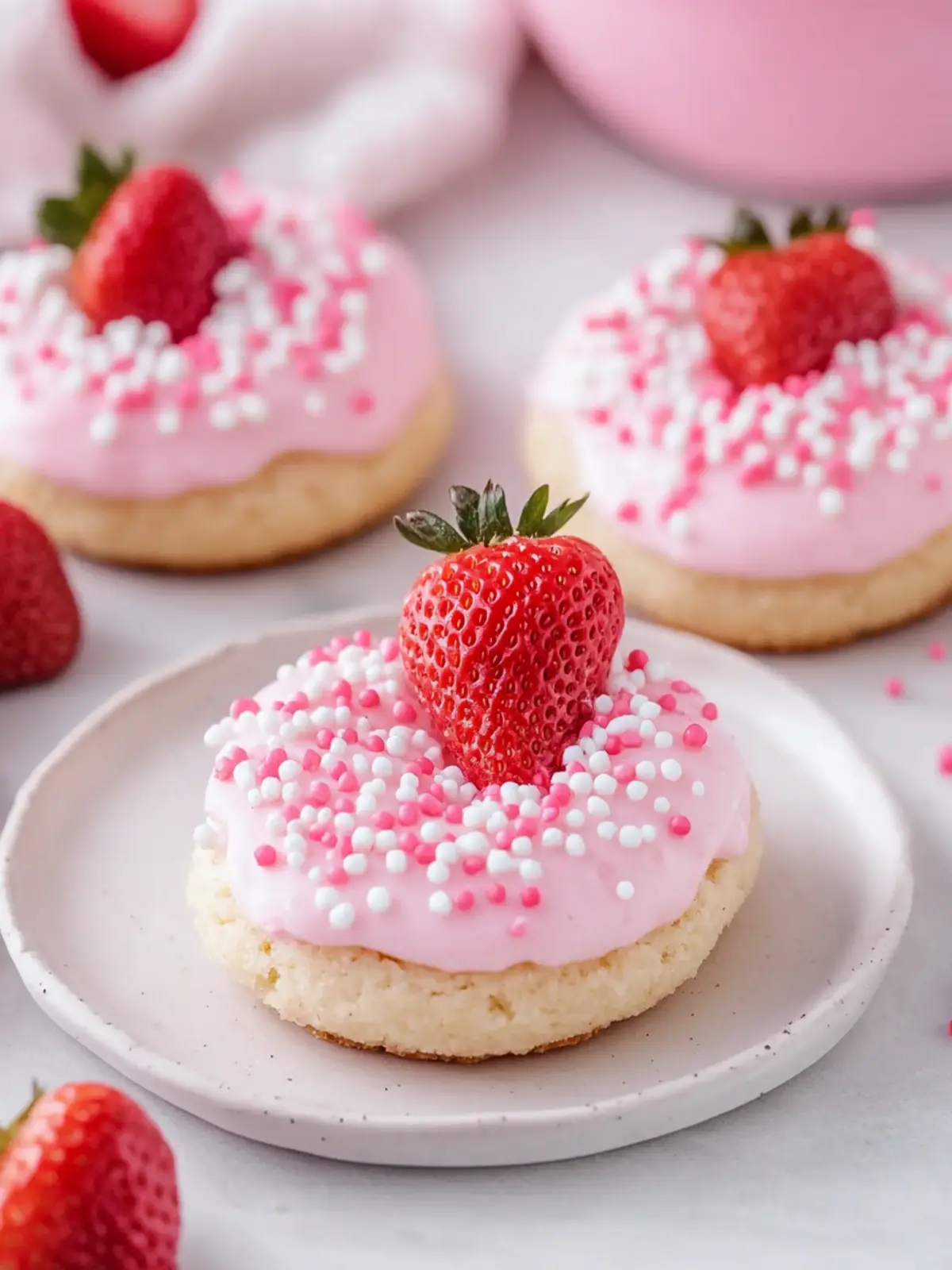 Strawberry Kiss Cookies