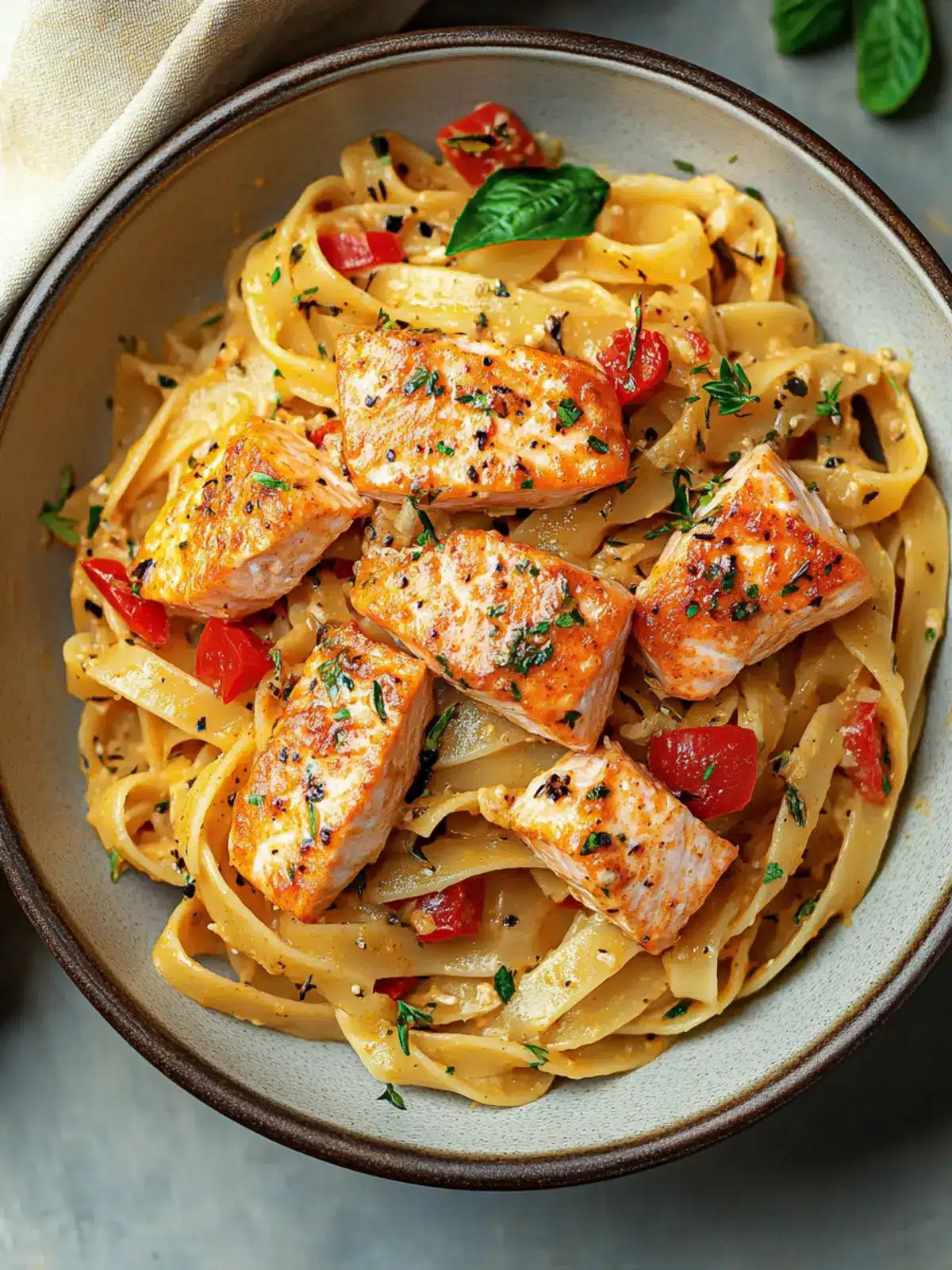 Cajun Salmon Pasta