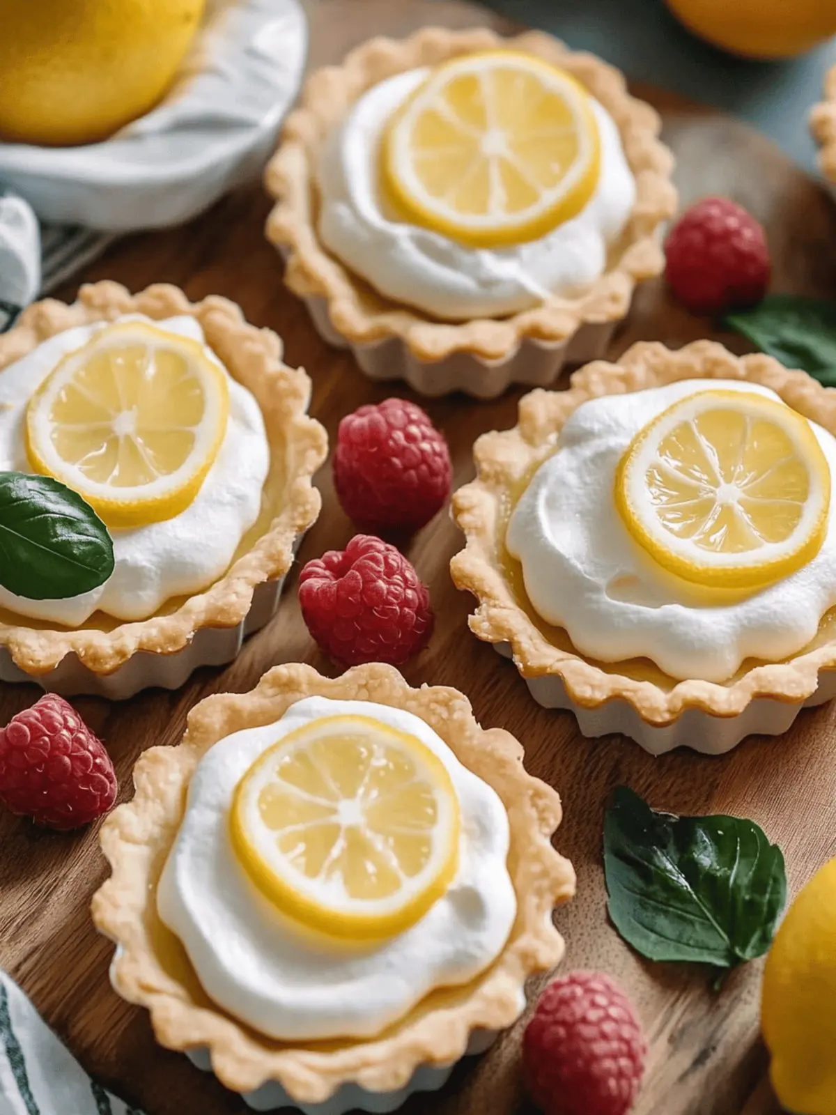 Vegan Lemon Raspberry Tarts: Guilt-Free Delight Awaits! 2 Vegan Lemon Raspberry Tarts