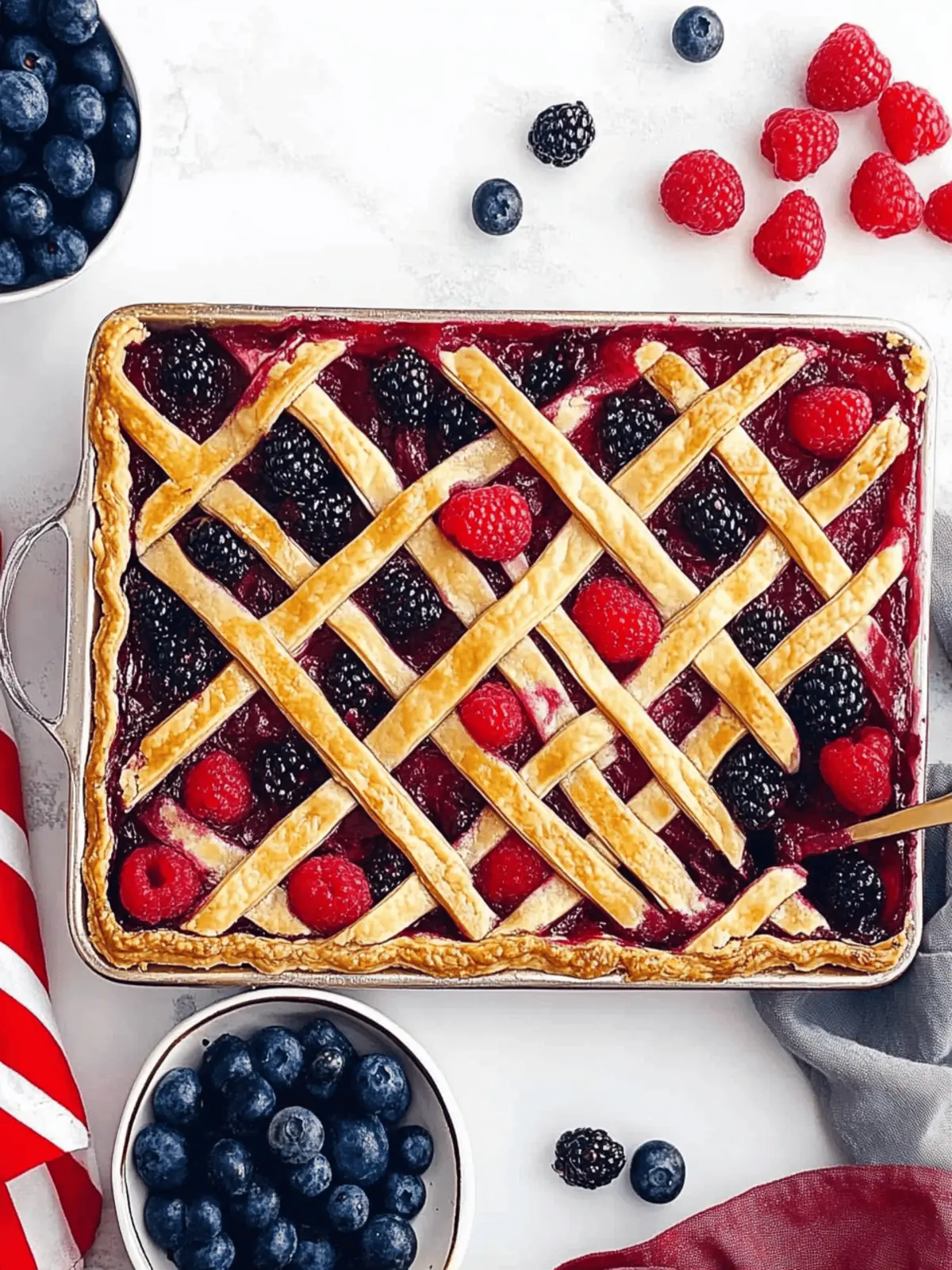 Berry Slab Pie: Easy Summer Treat for Gatherings 2 Berry Slab Pie