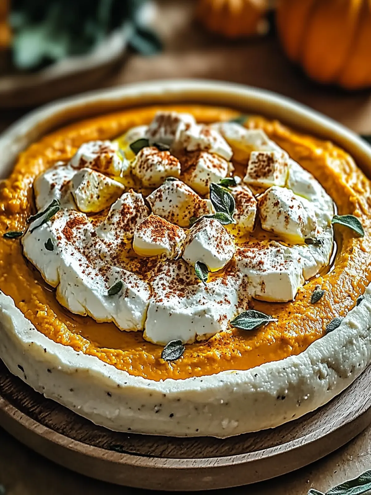 Creamy Pumpkin Whipped Feta Dip for Cozy Fall Gatherings 3 Pumpkin Whipped Feta