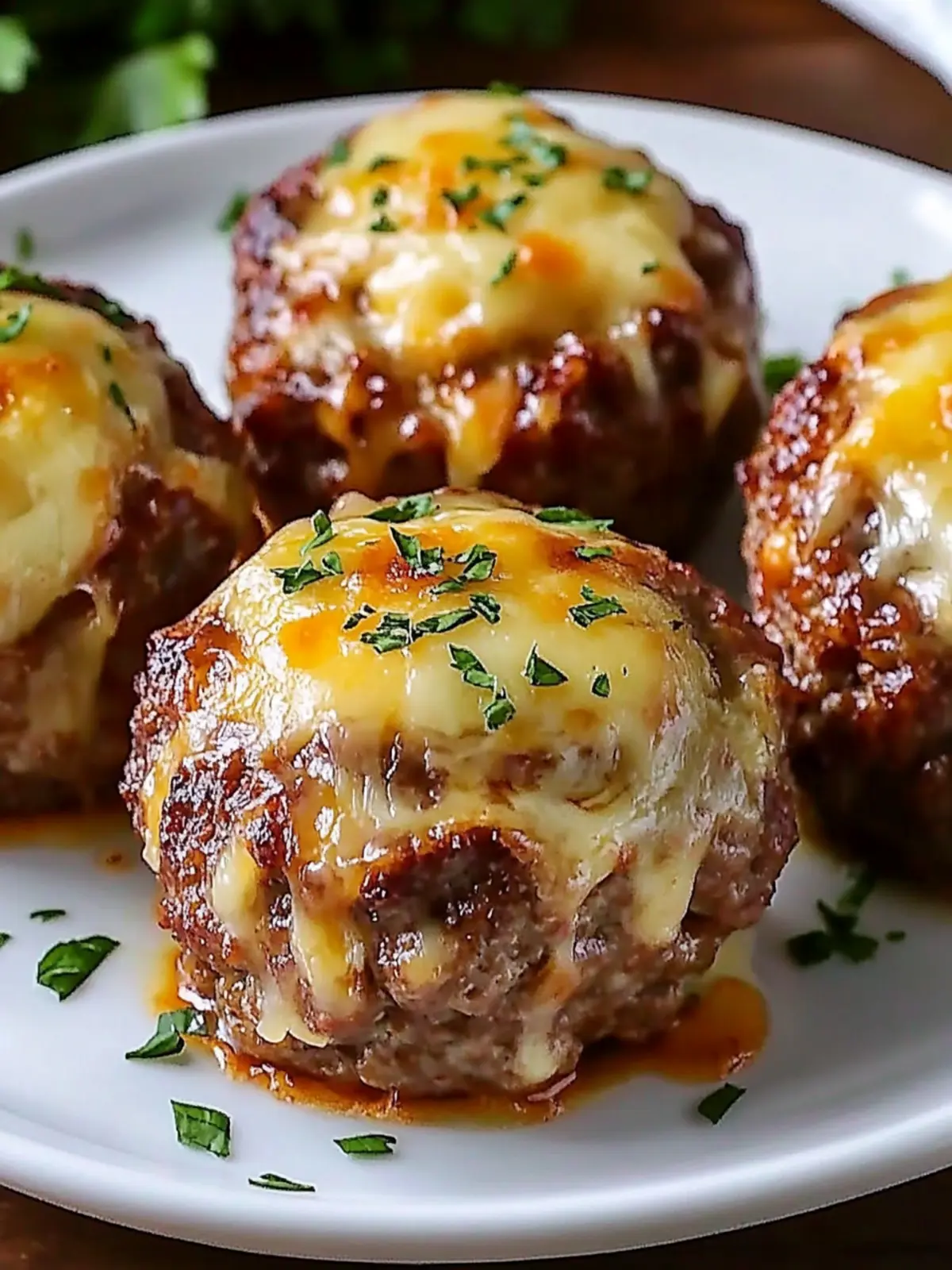 Cheesy Stuffed Meatloaf Bites