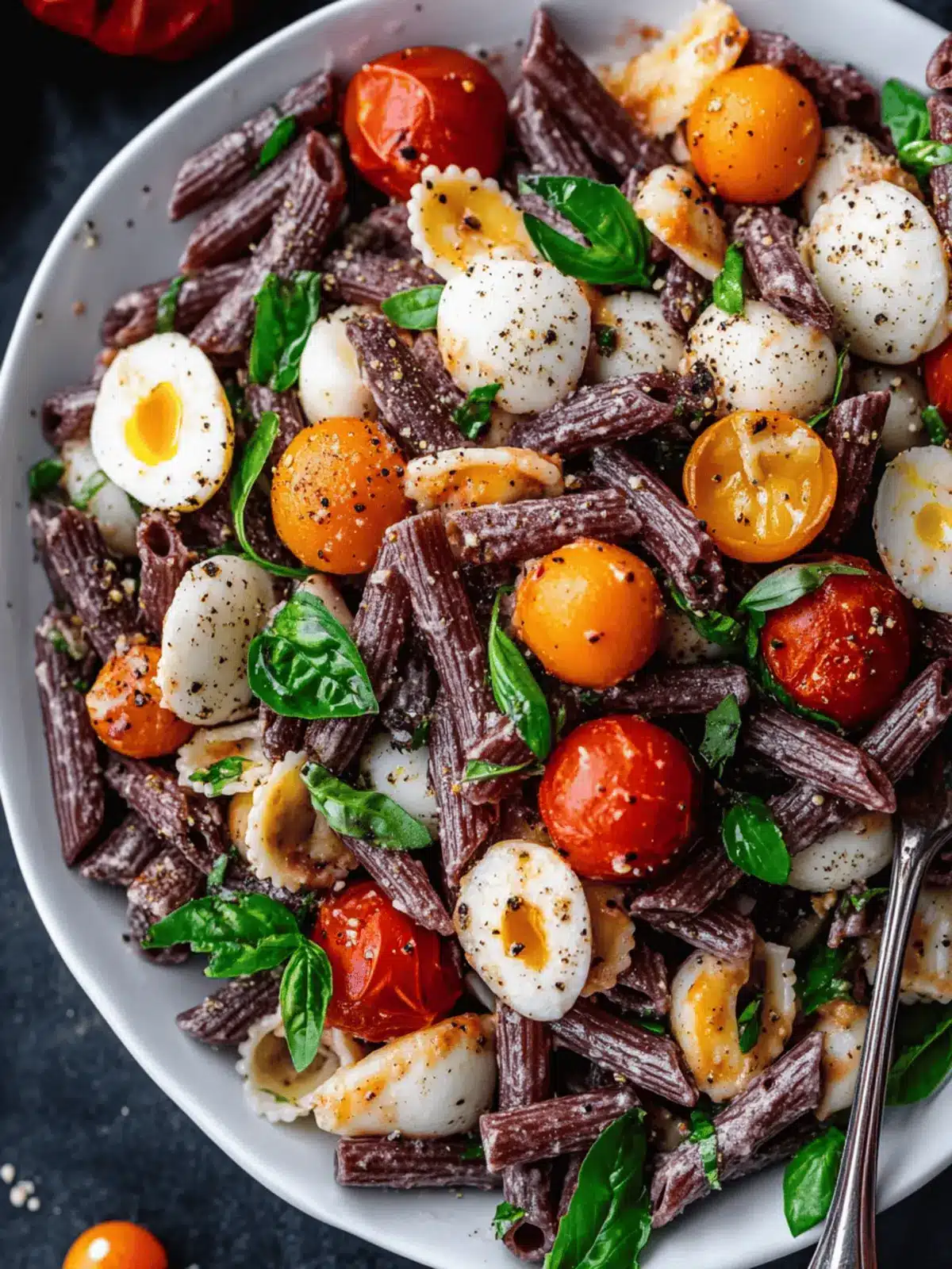 Hauntingly Delicious Halloween Caprese Pasta Salad Recipe 4 Halloween Caprese Pasta Salad