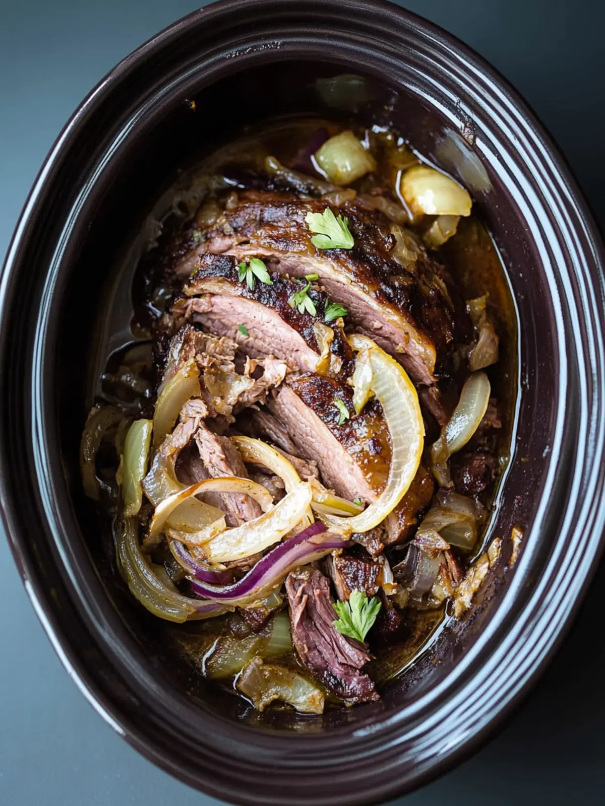 Mouthwatering Slow Cooker Beef Brisket and Onions Magic 4 Slow Cooker Beef Brisket and Onions