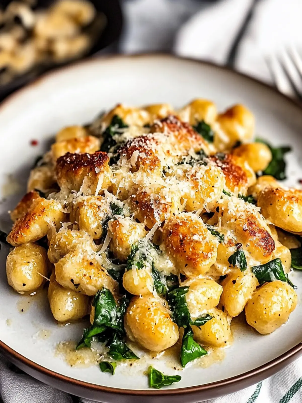 Garlic Chicken Gnocchi Skillet