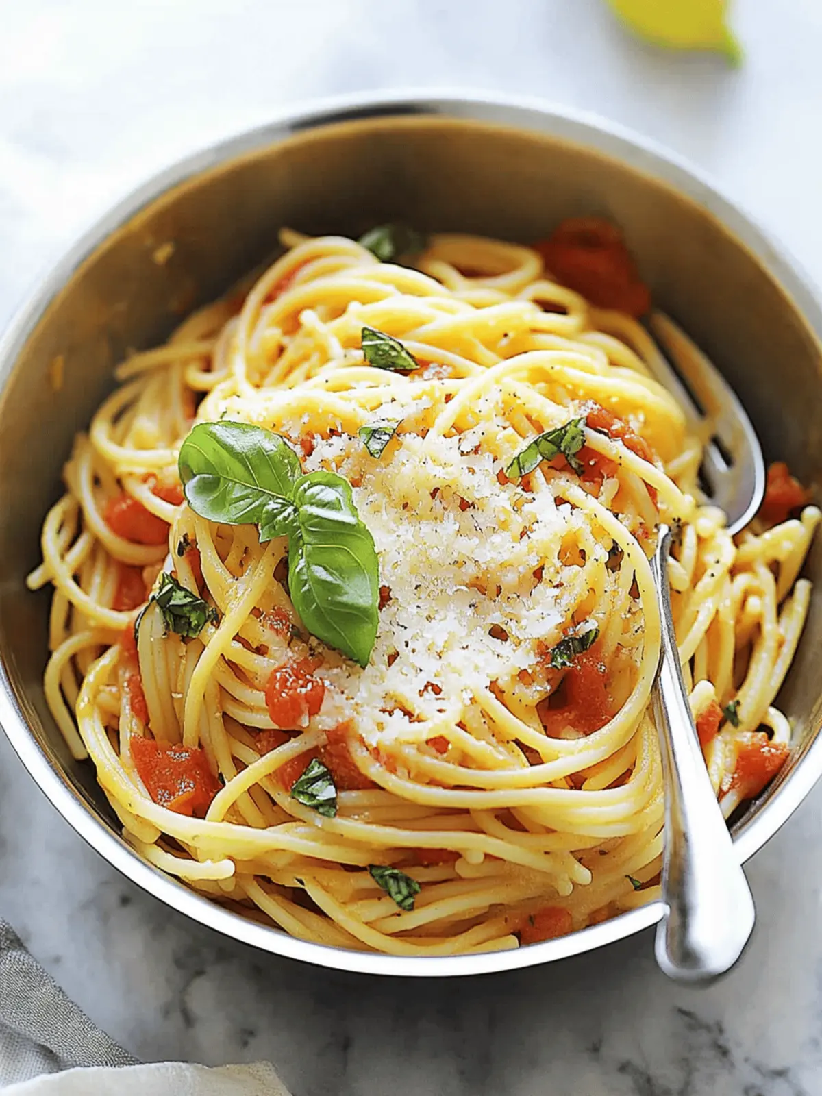 20-Minute One Pot Pasta with Fresh Tomatoes & Basil Magic 3 20-Minute One Pot Pasta with Fresh Tomatoes & Basil Magic