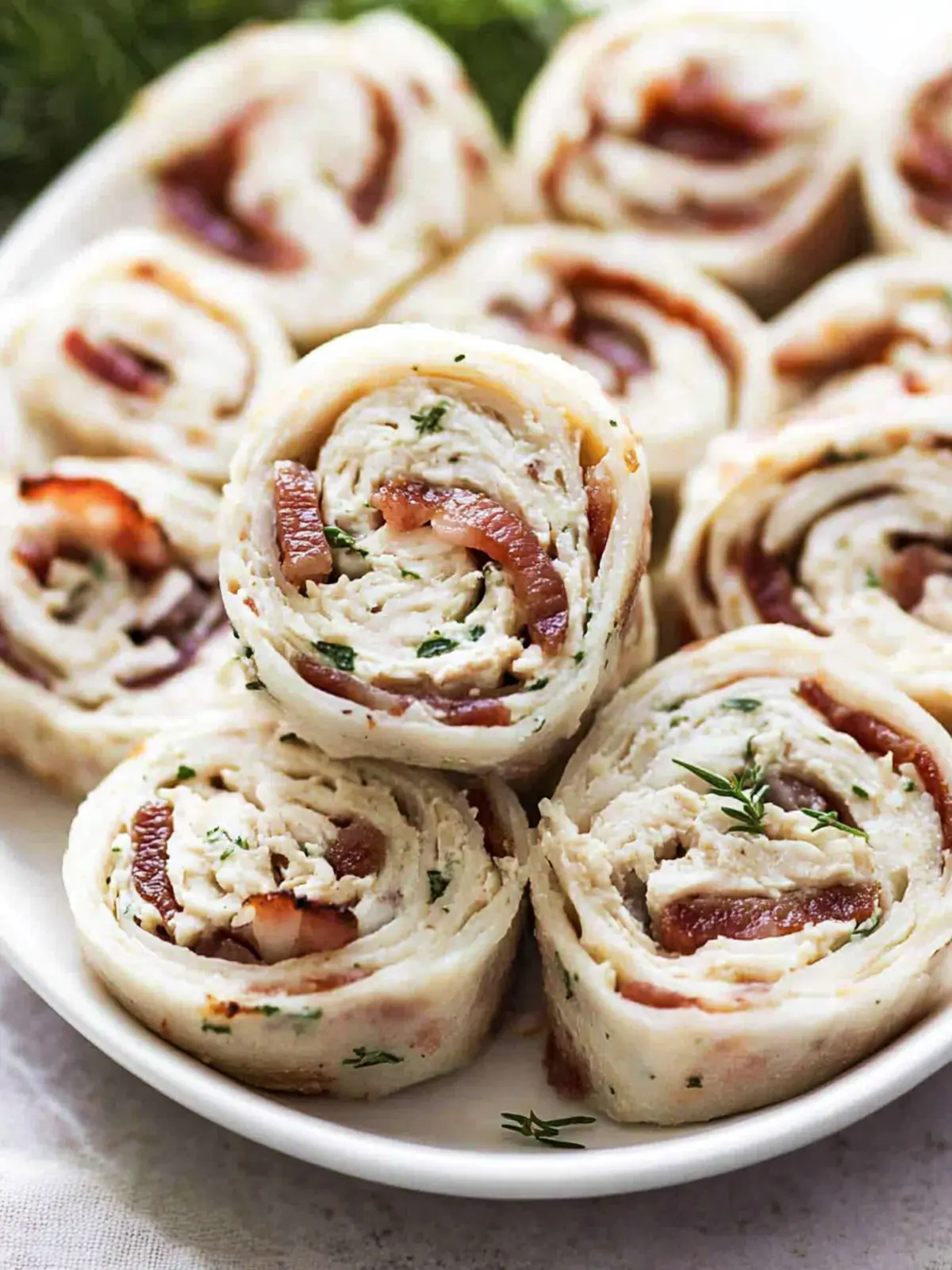Savory Chicken Bacon Ranch Pinwheels for Easy Snacking 3 Chicken Bacon Ranch Pinwheels