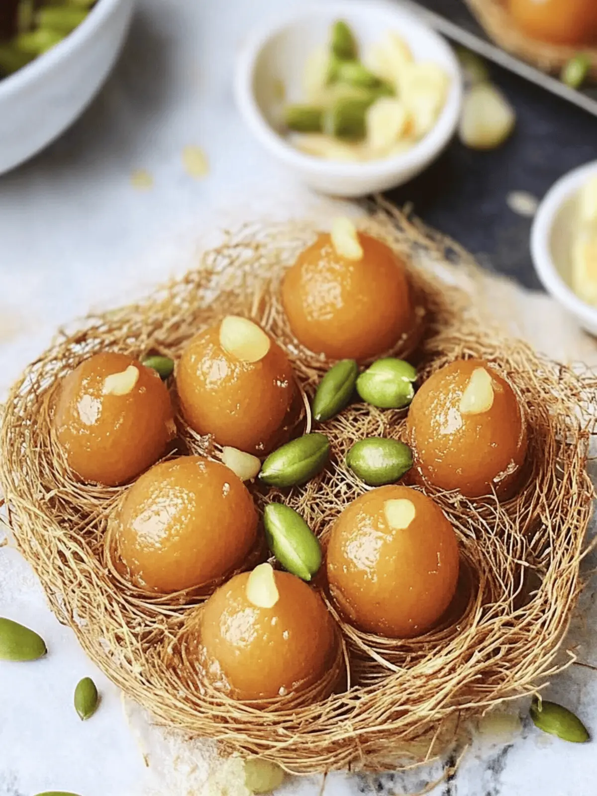 Gulab Jamun in Kunafa Nests: A Festive Fusion Dream! 3 Gulab Jamun in Kunafa Nests