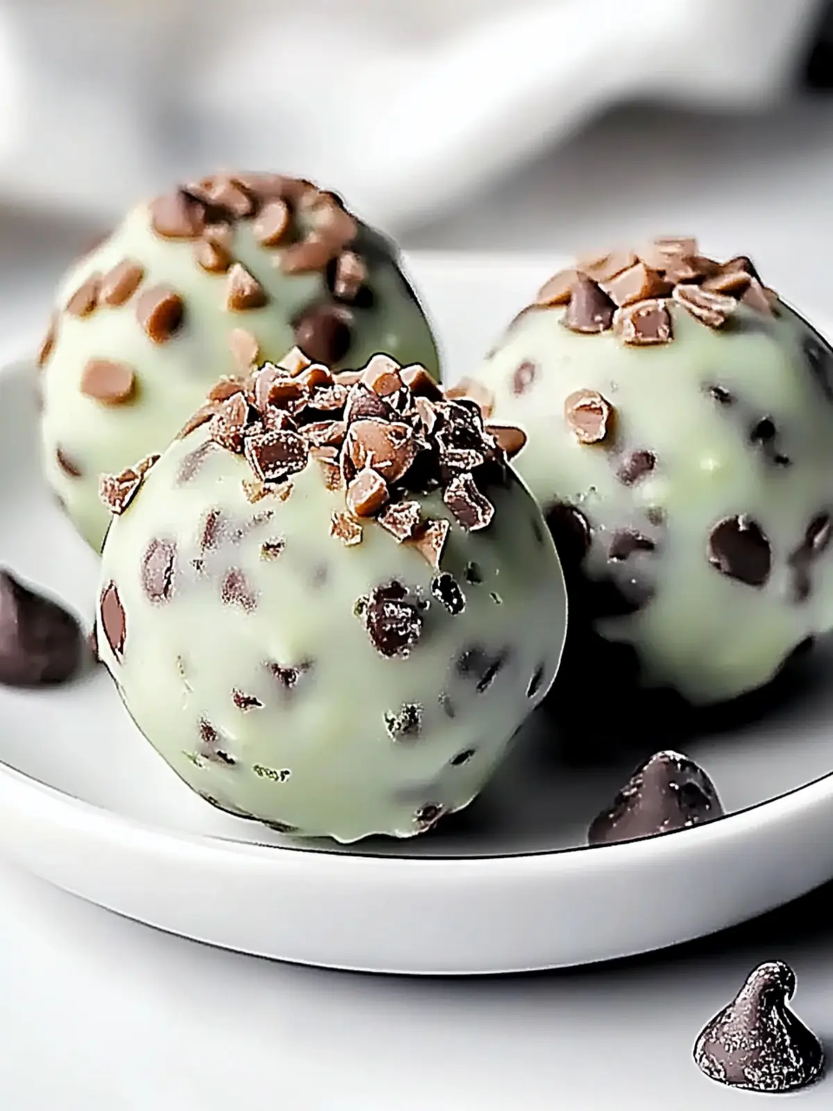 Mint Chocolate Chip Protein Balls