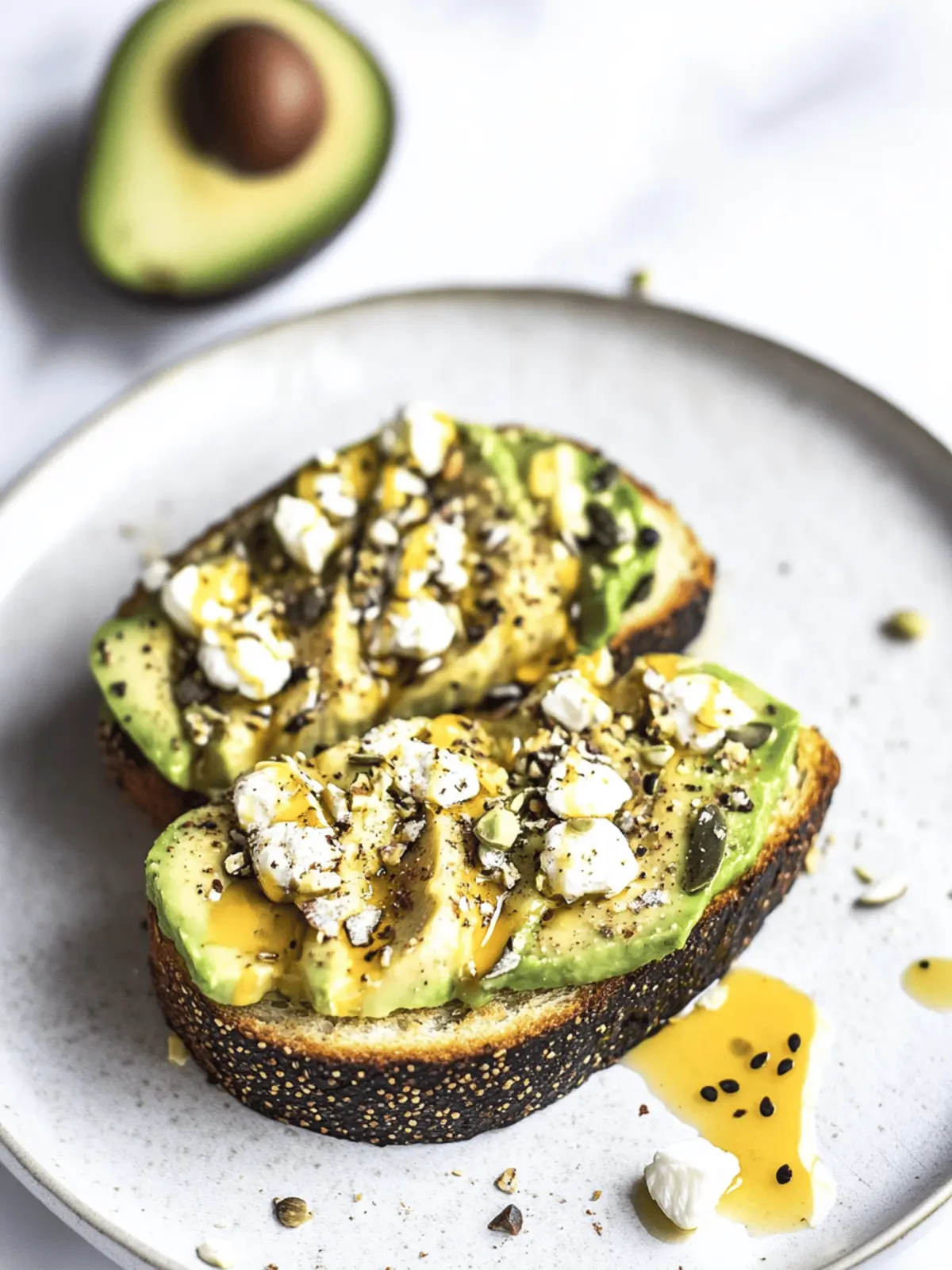 Irresistible Avocado Toast with Feta and Balsamic Bliss 4 Avocado Toast