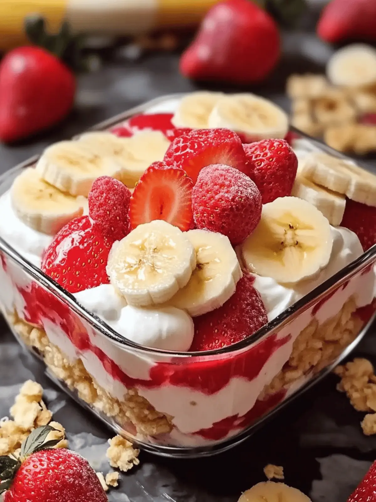 Strawberry Banana Pudding Dream Your No-Bake Sweet Escape 3 Strawberry Banana Pudding Dream