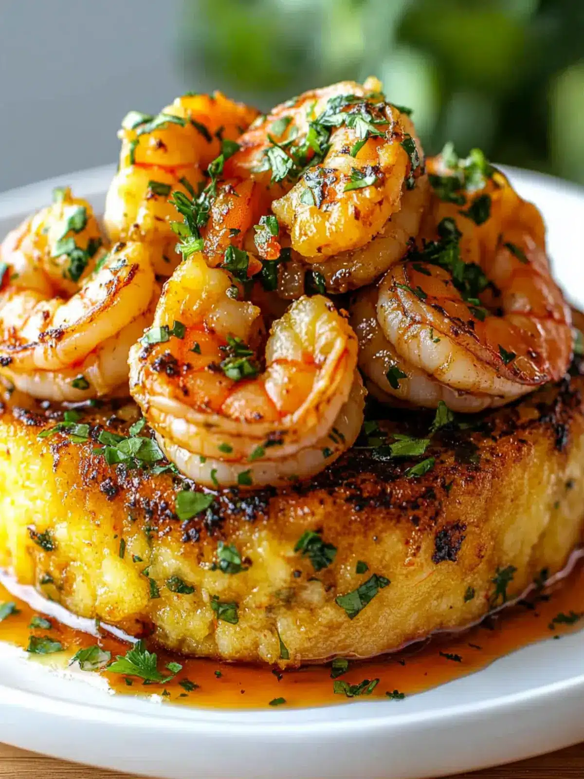 Garlic Shrimp Mofongo