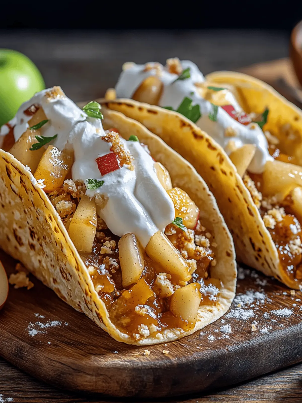 Apple Pie Tacos