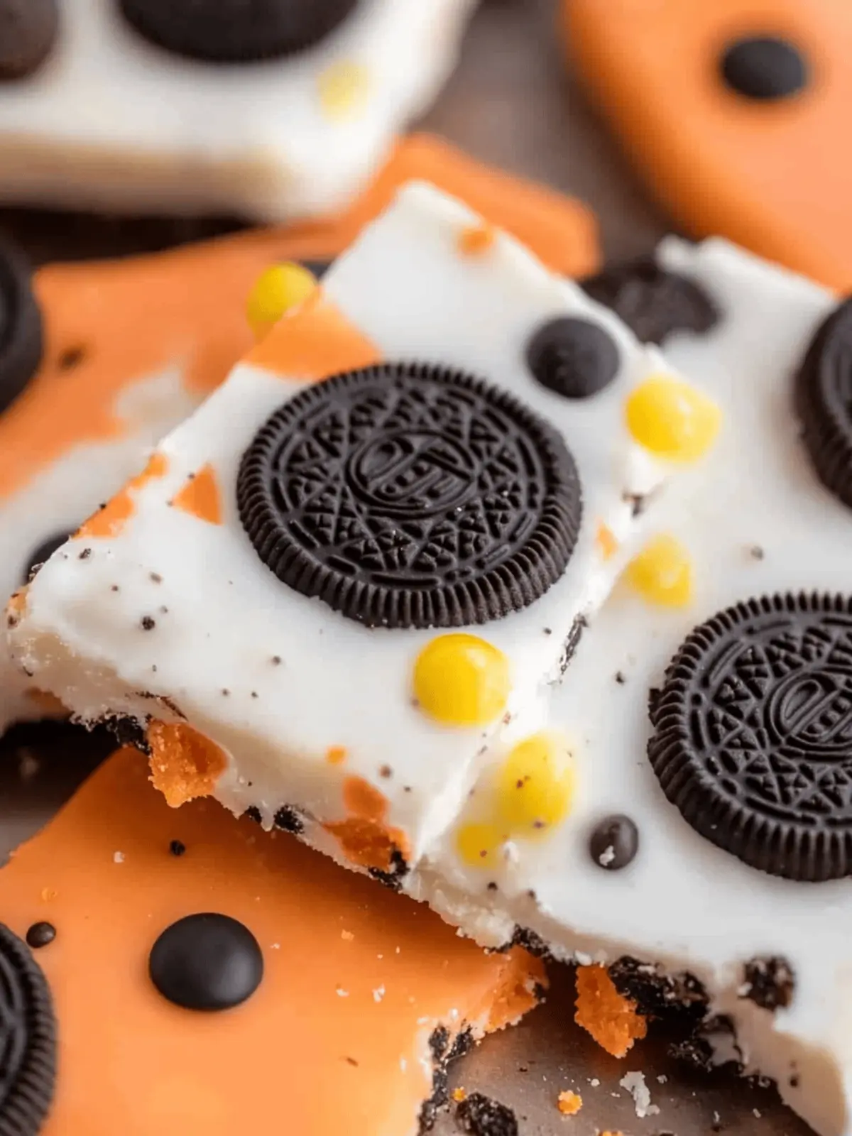 Delicious White Chocolate Halloween Oreo Bark You ll Love 3 White Chocolate Halloween Oreo Bark