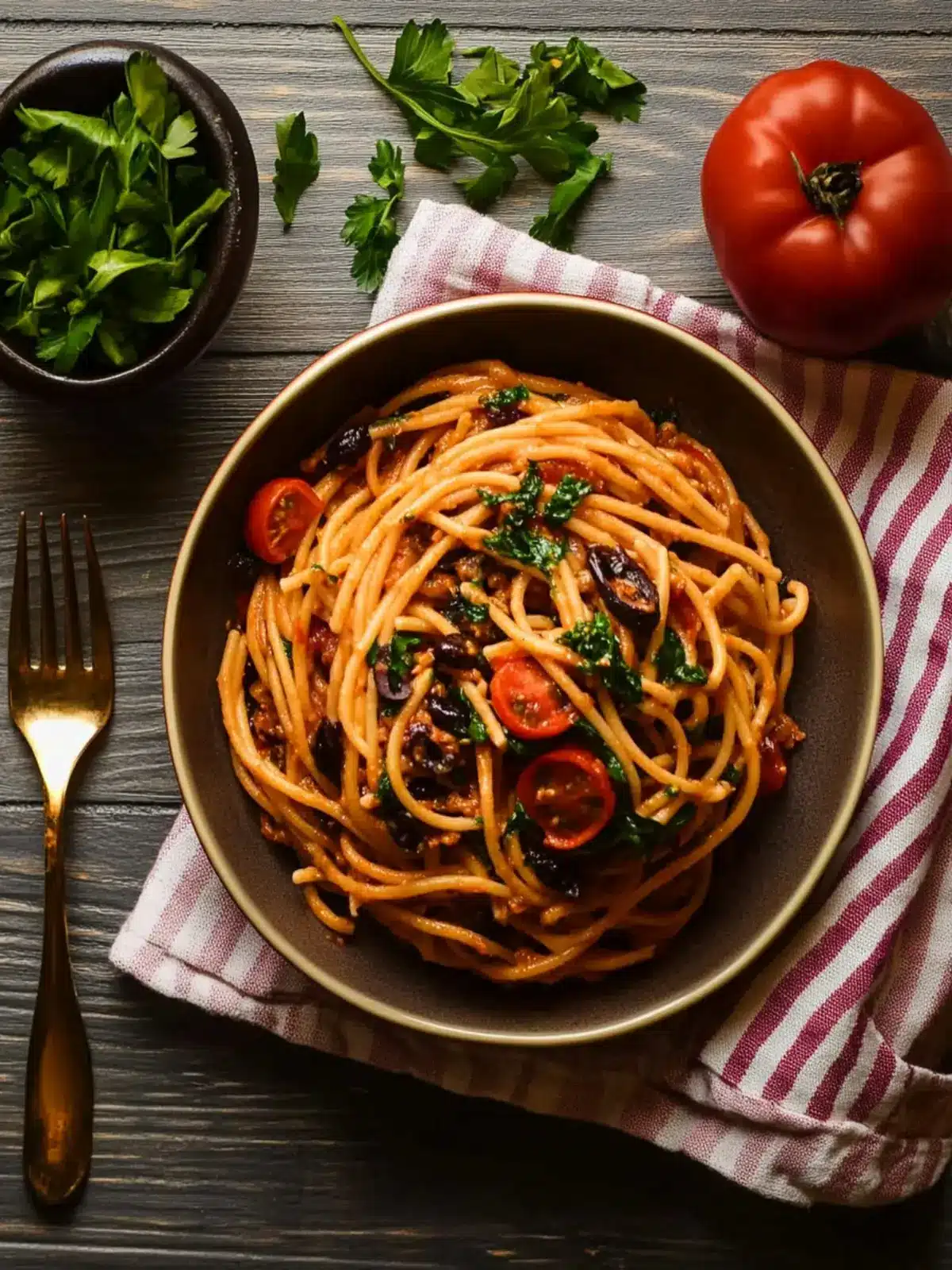 Vegan Pasta Puttanesca
